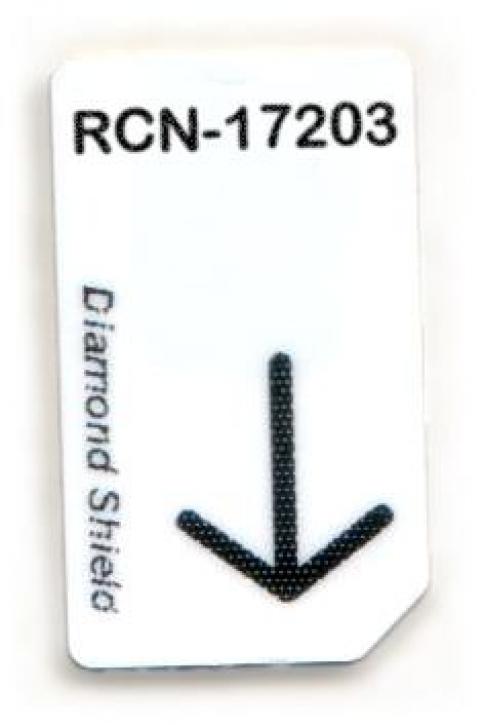 RCN-17203-DS Chipcard für Diamond Shield Zapper