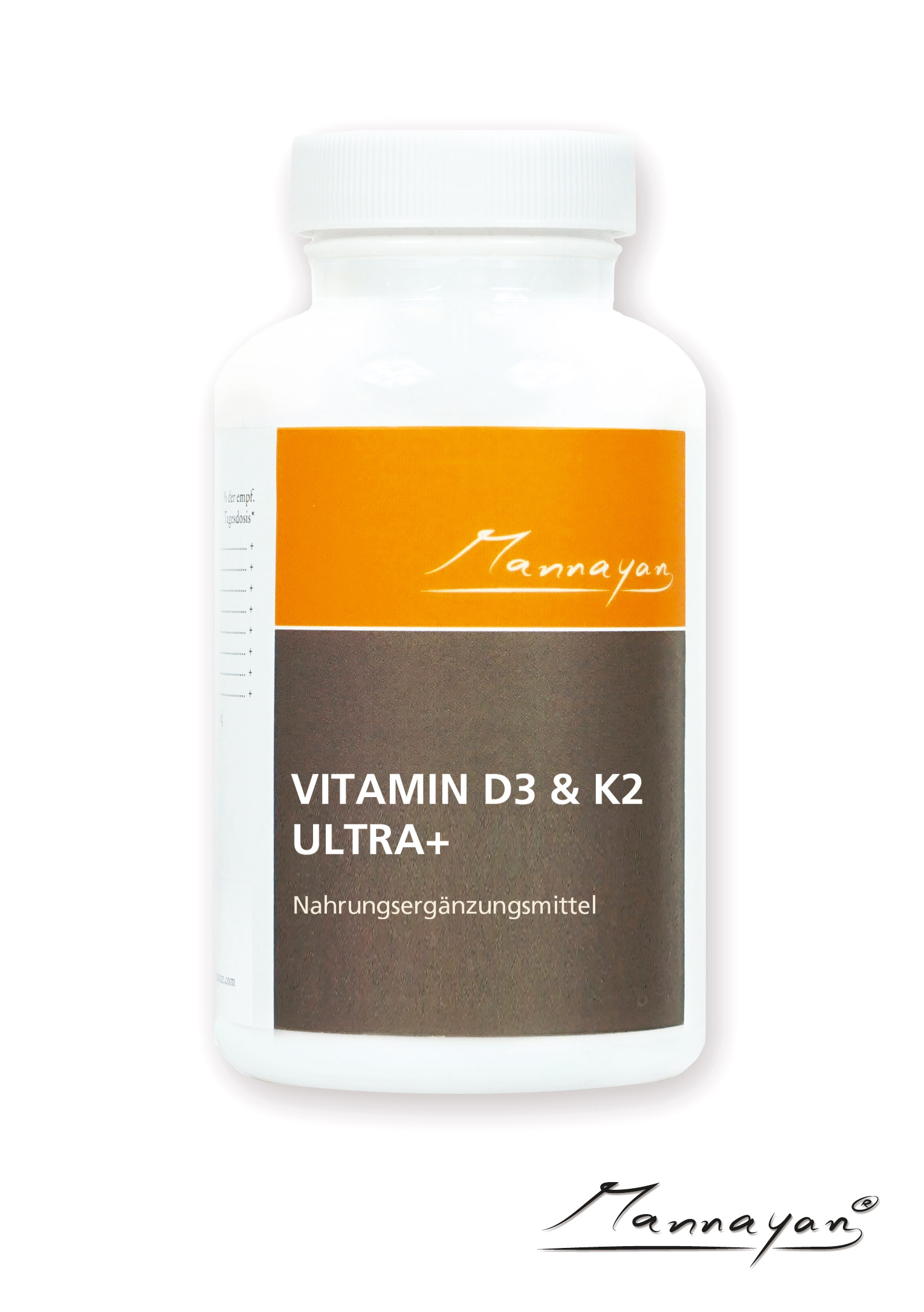 Mannayan VITAMINE D3 & K2 Ultra + (60 capsules)