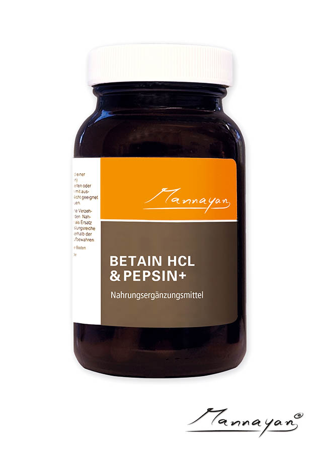 Mannayan BETAIN HCL & PEPSIN + (60 capsules)