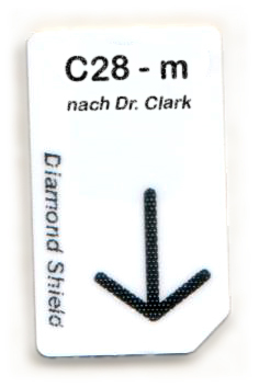 C28 - m Chipcard nach Dr. Clark für Diamond Shield Zapper