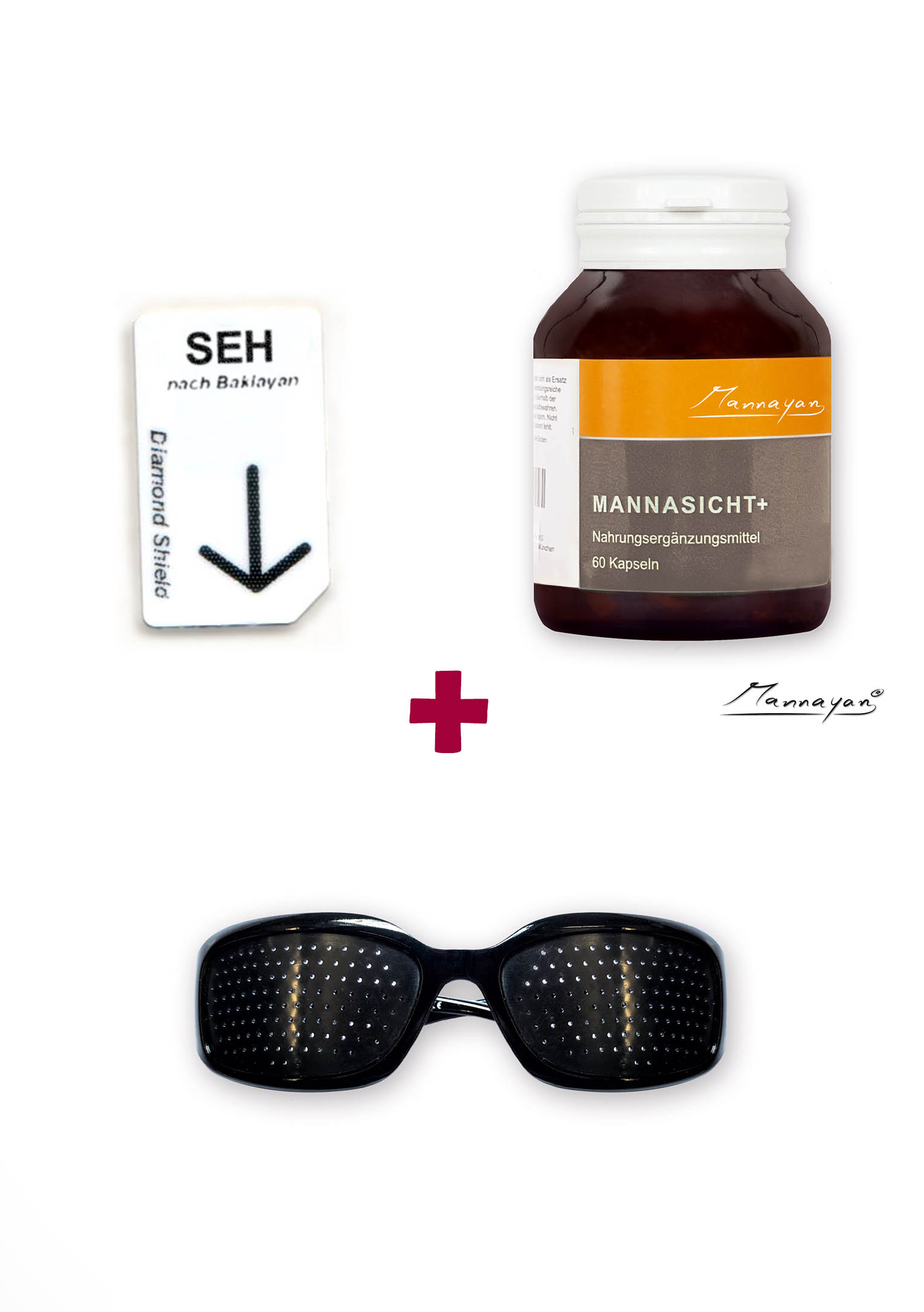 Bundle Chipcard SEH + Mannayan Mannasicht+ + Perforated grid glasses Bundle Chipcard SEH + Mannayan Mannasicht+ + Perforated grid glasses